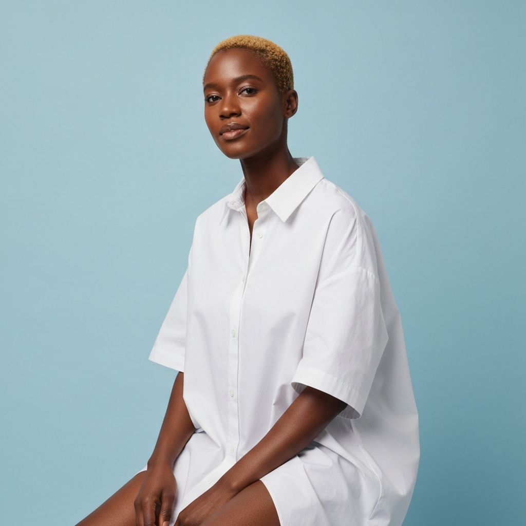 Oversized Shirt Dress